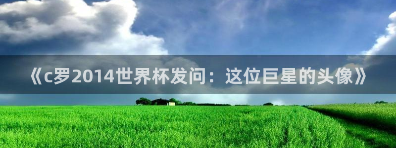 世界杯球队：《c罗2014世界杯发问：这位巨星的头像》